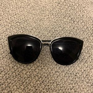 Black cat eye festival sunglasses